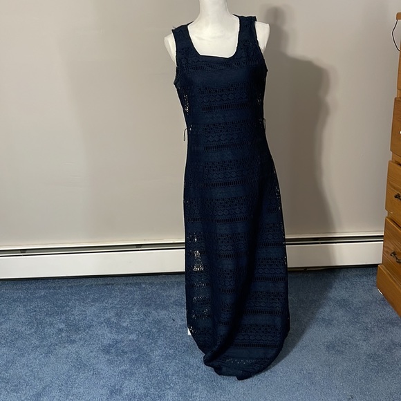 Navy blue maxi dress - Picture 1 of 7